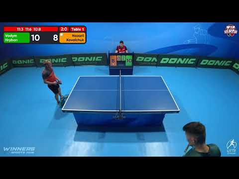 00:00 Vadym Hryban 3 - 0 Nazarii Kovalchuk West 5 WIN CUP 09.10.2022 | TABLE TENNIS WINCUP