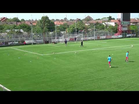 FRF - Liga Elitelor U17 (Semifinală, tur) - UTA Arad vs Fotbal Club FCSB - Încălzire și pregătire