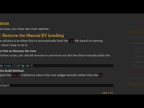 Resolving Unknown Class Error in Kivy: A Guide to Using FloatLayout