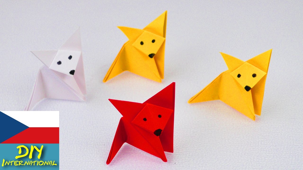 Origami liška (6 kroků)