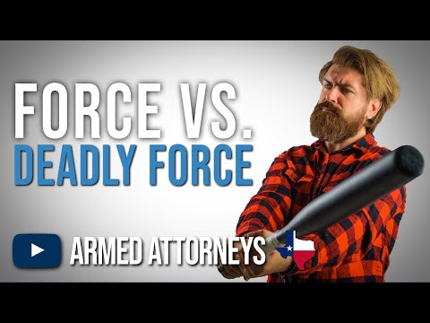 Force Defined in Texas and How it Impacts Self-Defense