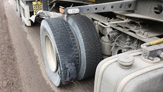Взрыв колеса((разорвало крыло в щепки..