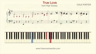 How To Play Piano: "True Love" from High Society by Cole Porter Piano Tutorial by Ramin Yousefi