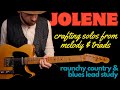 Jolene - Country Soul lead guitar lesson. Triad maps & Melody based soloing. (Dolly Parton - Blues)
