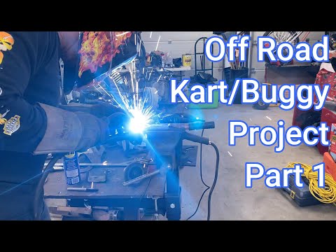 Homemade Off Road Kart/Buggy Build, Part 1, Front Control Arms and Mystery Motor #builtnotbought