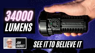 This crazy 34,000 lumen flashlight from Imalent needs cooling fans! - MS08