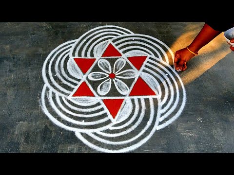 2026 Pongal kolam designs🌹Dhanurmasam muggulu Big🌹Margazhi simple Padi kolam🌹Creative Rangolis