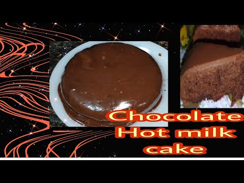 Chocolate Hot milk Cake|Hot milk cake With Chocolate frosting