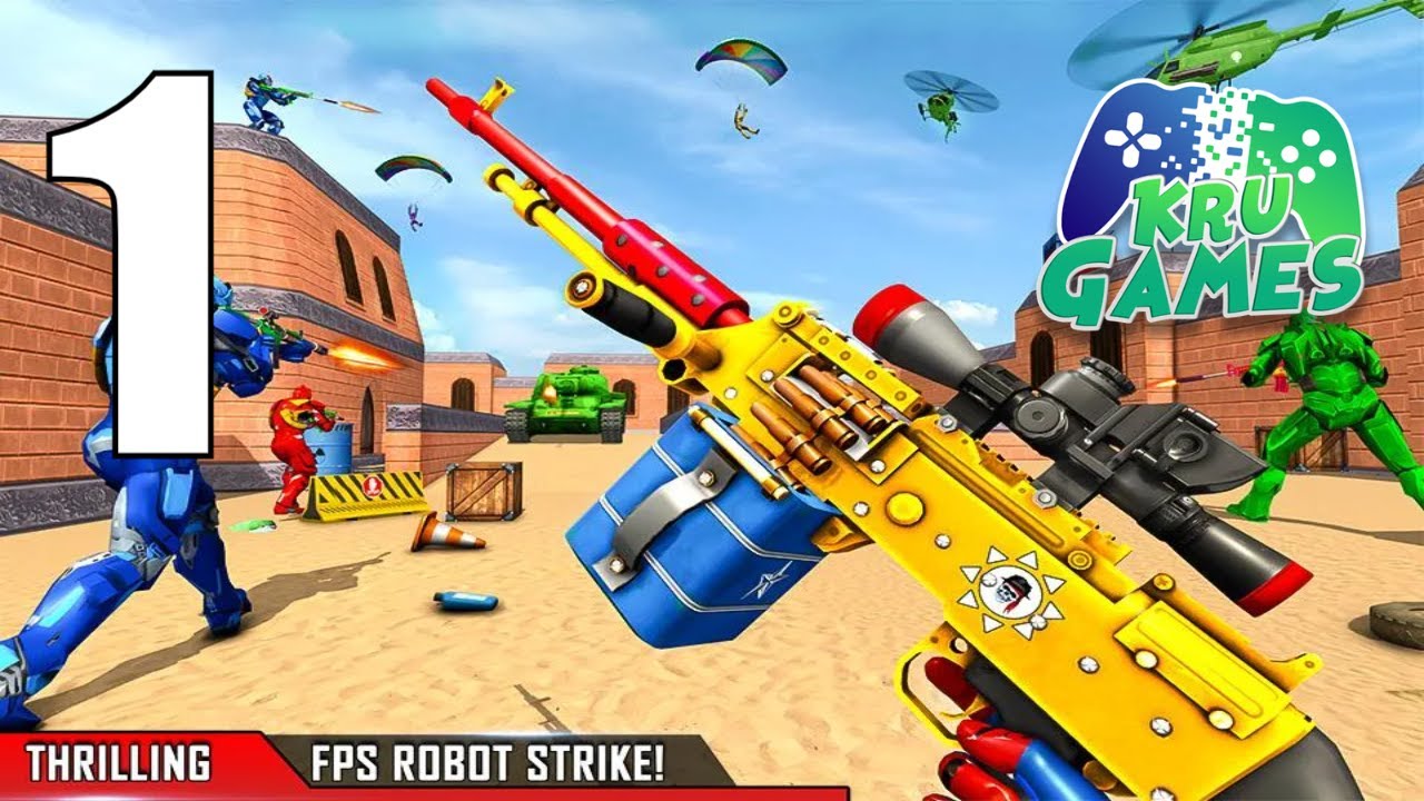Fps Robot Shooting Games: Counter Terrorist Strike Gameplay Walkthrough #1 (Android, IOS)