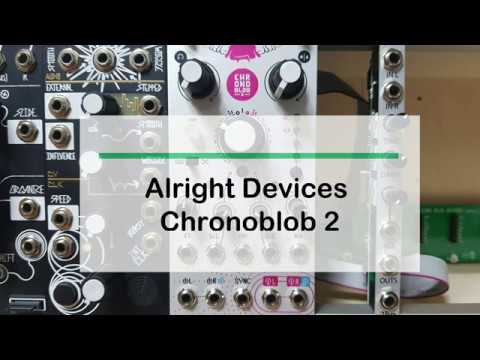 Alright Devices  Chronoblob 2  Stereo Delay 2019 Silver MINT! image 5