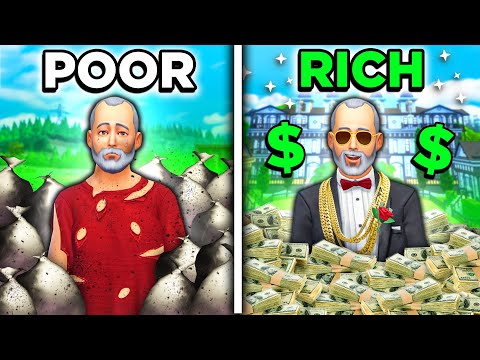 Rags to riches by being an evil person - Sims 4