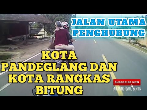 JARAK KOTA PANDEGLANG MENUJU KOTA RANGKASBITUNG BANTEN #motovlog #banten