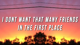 Cover art for i dont want that many friends in the first place