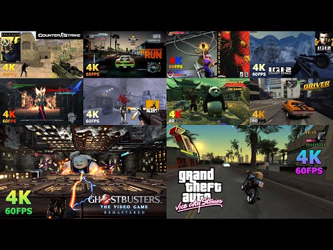 10 Old PC Games [4K 60FPS] Nostalgia Showcase for 4K TV/Monitor in 2020 | Include GTA VCS Mod for PC