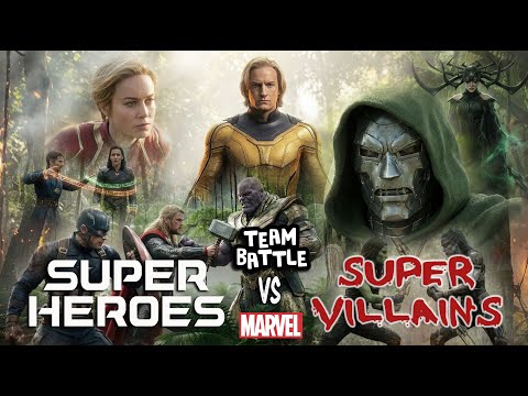 MARVEL SUPERHEROES vs SUPERVILLAINS | TEAM BATTLE feat DOCTOR DOOM