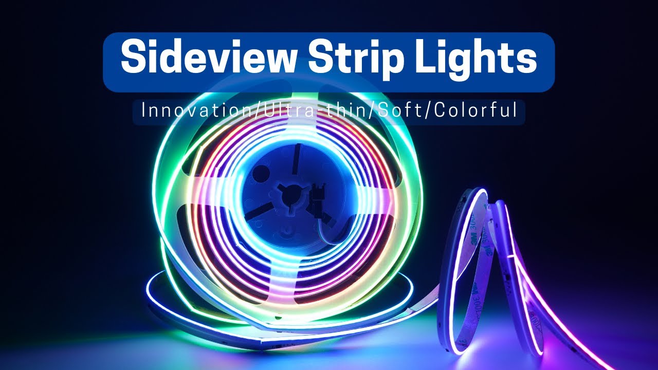 Sideview cob led strip lights rgbic addressable