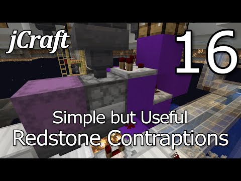 jCraft Episode 16 - Simple but Useful Redstone Contraptions