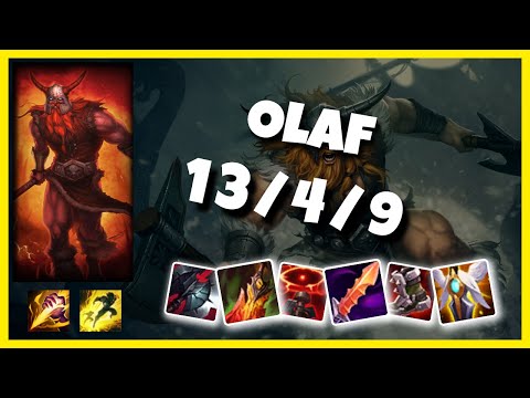 Olaf vs Nidalee TURKISH Challenger JUNGLE (13/4/9) Gameplay Replay - Patch 10.23