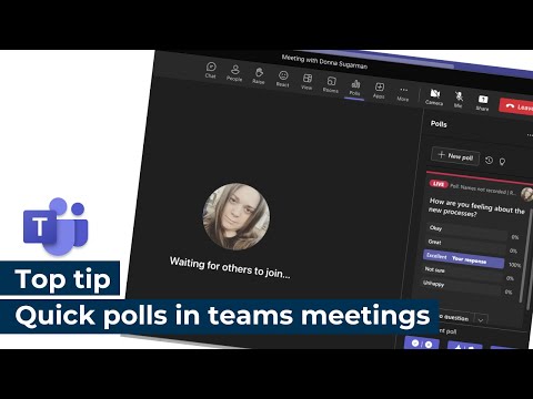 Top tip | Microsoft Teams | Quick polls in teams meetings