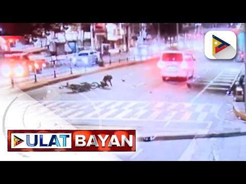 Salpukan ng van at motorsiklo sa Maynila, nahagip sa CCTV camera