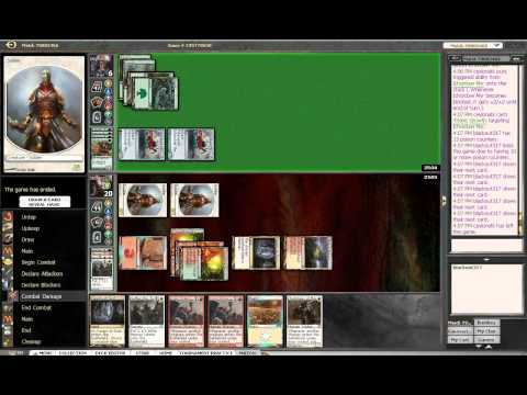 Standard- Naya Humans vs UG Infect match magic the gathering mtgo