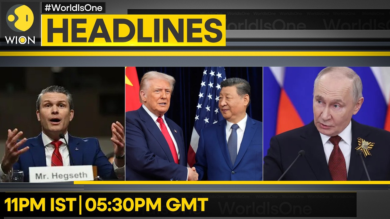 Hegseth Faces Tough Questions Over Pak | Trump Due In China For High Stakes Summit | WION Headlines