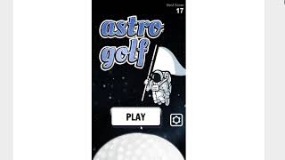 Astro Golf, a gravity based golf game