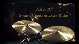 Video thumbnail for Paiste 20" Sound Creation Dark Rides (left side a bit lower/right side a bit higher) by Henrique De Almeida