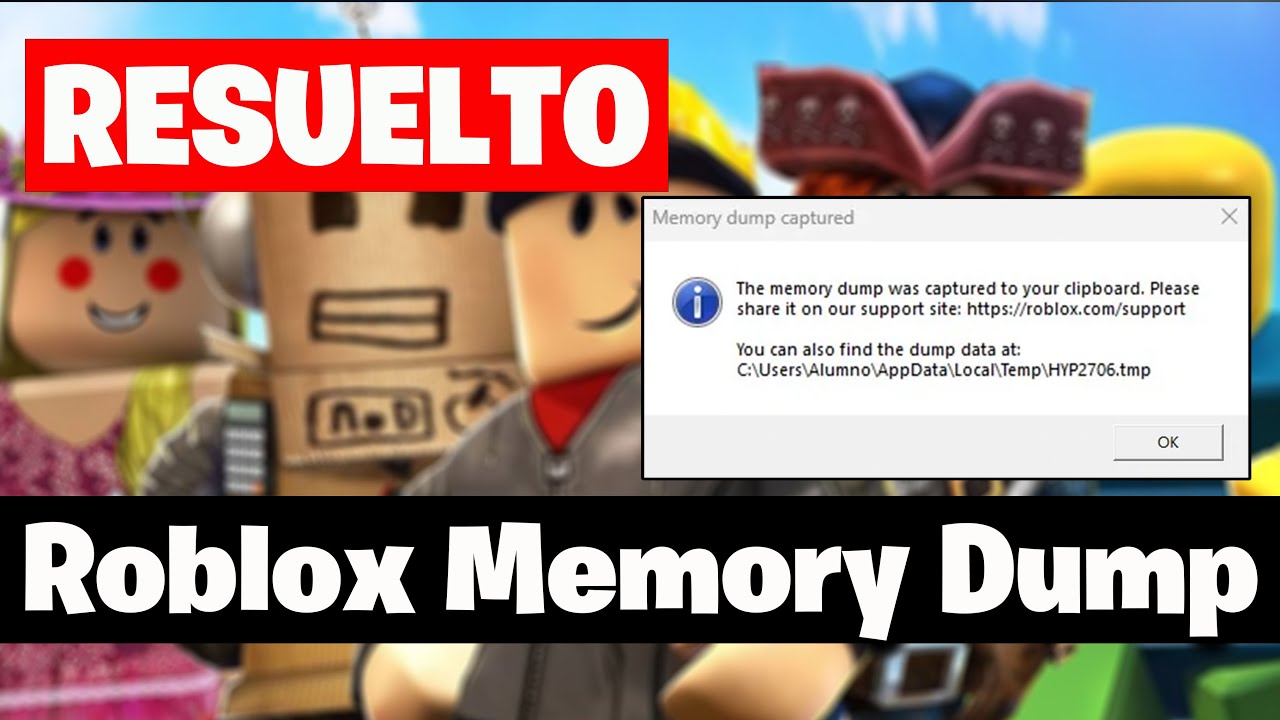 Error De Volcado De Memoria De Roblox En PC - Solucion🎮