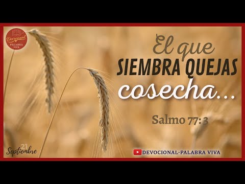 🔴 DEVOCIONAL DE HOY ★ EL QUE SIEMBRA QUEJAS, COSECHA...