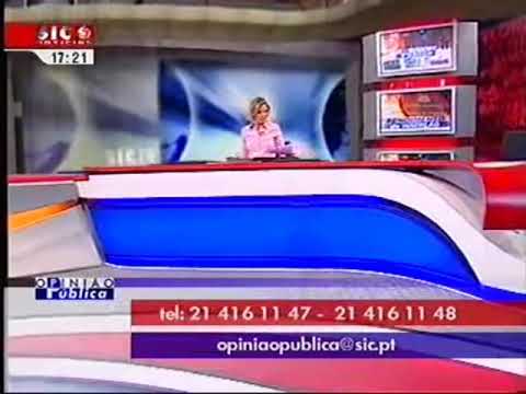telespectador insinua-se para jornalista da SIC notícias Portugal a rir
