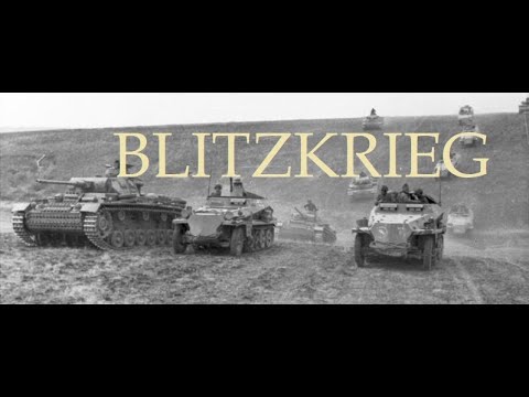BLITZKRIEG, la guerra relámpago de la Alemania nazi.