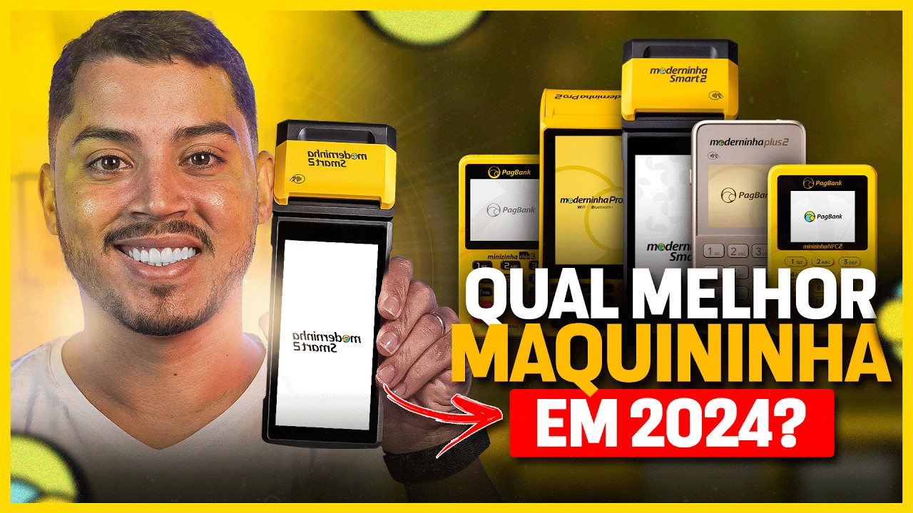Qual a MELHOR máquina de cartão PAGBANK/PAGSEGURO em 2024? Testando todas na prática!