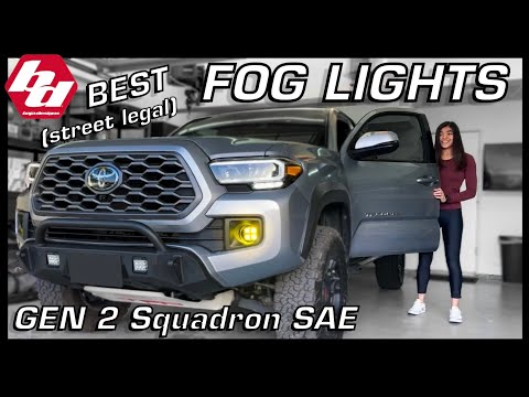 Upgrading my Fog Lights to GEN 2 Baja Designs Squadron SAEs! Toyota Tacoma Review + Install