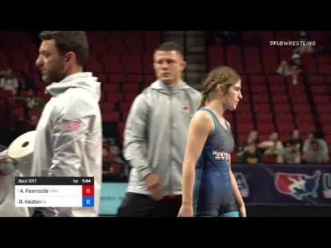 53 Kg Round 2 - Amy Fearnside, Titan Mercury Wrestling Club Vs Ronna Heaton, Sunkist Kids Wrestlin