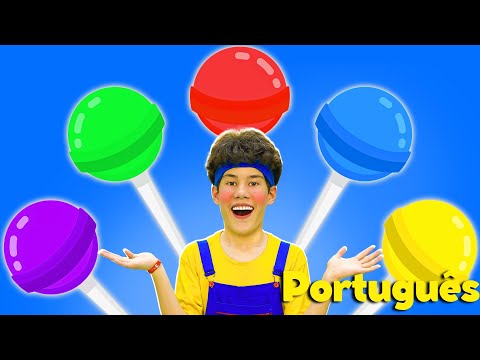 A Canção dos Cinco Pirulitos | Canção Infantil | Coco Froco Português