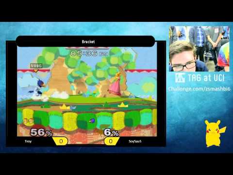 ZSB6 - SoySauS (Falco) vs Troy (Peach) - SSBM