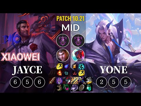 DMO Xiaowei Jayce vs Yone Mid - KR Patch 10.21