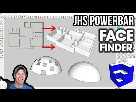 JHS POWERBAR TOOL TUTORIAL - Face Finder for SketchUp - Easily Heal Faces in Models!