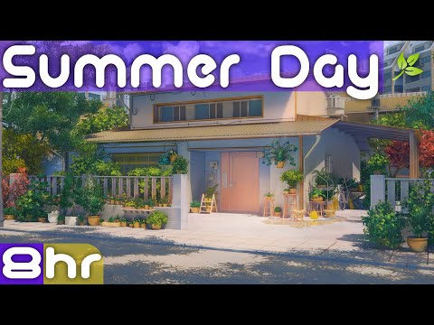 The Sound of a Summer Day | Ambient Residential Street Sounds | Neighborhood City Ambience Sounds