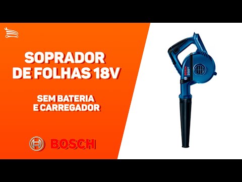 Soprador de Folhas 18V sem Bateria e Carregador GBL 18V-120 BOSCH-06019F5100-000 - Video