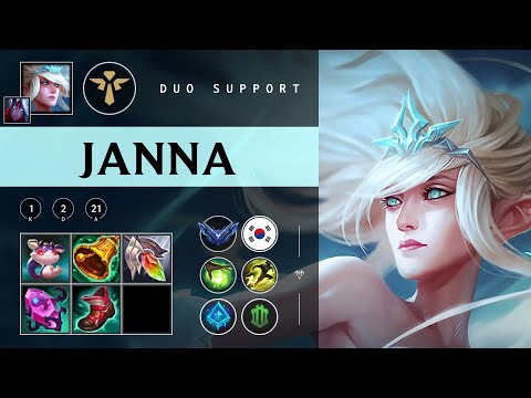 Janna Support vs Nautilus - KR Diamond Patch 25.24