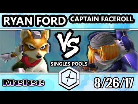 Shine 2017 SSBM - ERG | Ryan Ford (Fox) vs Captain Faceroll (Sheik) - Smash Melee Pools