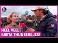 Protest van woke-mensen tegen klimaatverandering; Slijptol is erbij!
