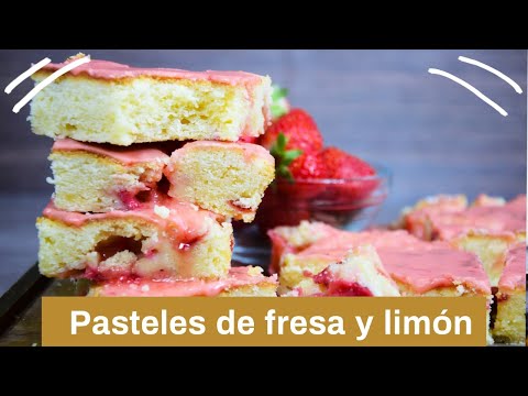 Pastelitos de fresas con limón