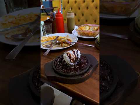 Hot Chocolate Sizzling Brownies 😍 #shorts