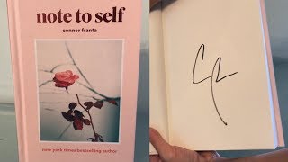 SIGNED CONNOR FRANTA NOTE TO SELF NOVEL UNBOXING!
