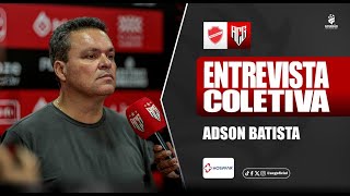 ⚫🔴 AO VIVO - Entrevista Coletiva com Adson Batista pós jogo: Vila Nova x Atlético Goianiense