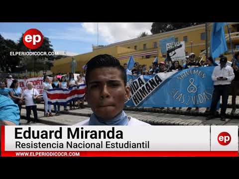 Eduard Miranda: Los estudiantes estamos en contra del aborto
