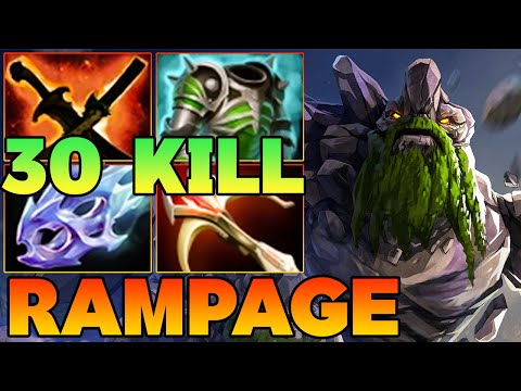 Rampage + 30 Kills Tiny Dota 2 !! Tiny Dota 2 Gameplay Guide Mid Lane 7.39 Carry Best Item Build